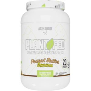 Axe & Sledge Plant Fed Vegan Protein – Peanut Butter Banana, 30 Servings